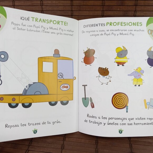 A Jugar Con Peppa Libro De Actividades 4 Años Con Stickers Recortables Divertido - Picture 3 of 7